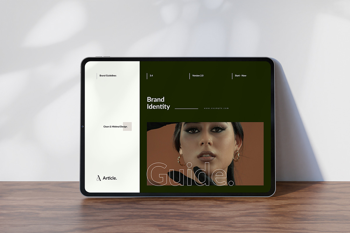 Brand Guideline Landscape Template, a Brochure Template by TemplateFolio-Shop (Photo 11 of 15)