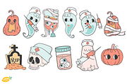 Halloween Nurse PNG Clipart Bundle, a Seasonal Illustration by LemonDesign (Thumbnail 2 of 3)