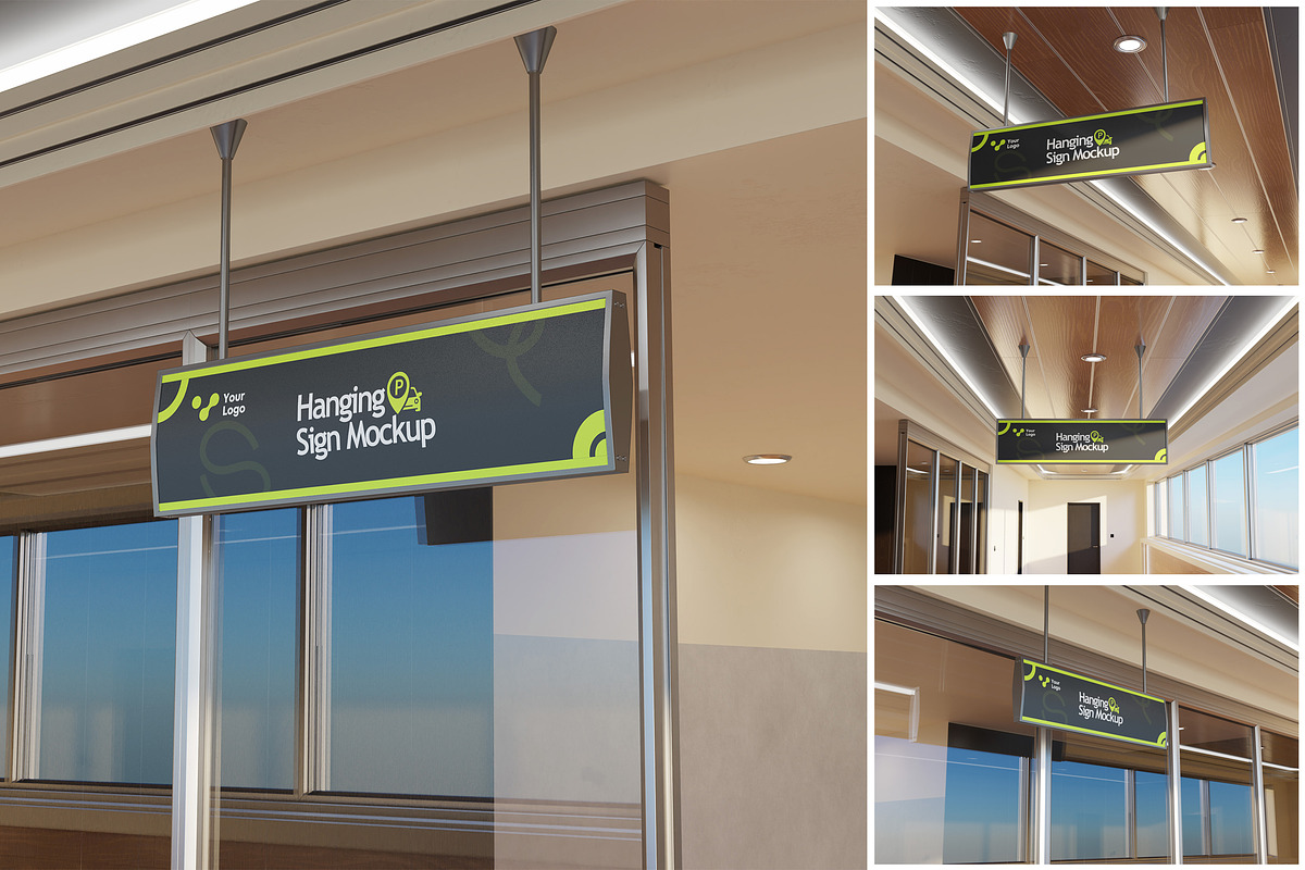 Hanging Sign Mockup, a Product Mockup by MrLetters (Photo 1 of 5)