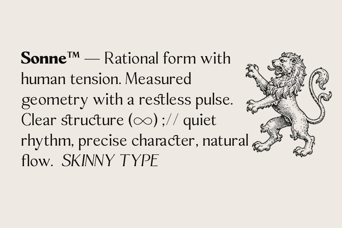 Sonne | 12 Fonts, a Serif Font by Skinny Type (Photo 9 of 11)