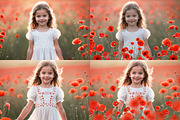 Flower Meadow Overlays, an Object Graphic by DreamyOverlay (Thumbnail 3 of 5)