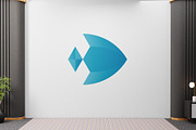 Letter C Fish Diamond Logo, a Branding & Logo Template by ganuDESIGN (Thumbnail 1 of 4)