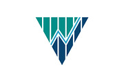 Triangle with Trading Chart Logo, a Branding & Logo Template by Buqancreative (Thumbnail 1 of 3)