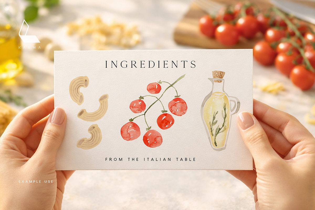 Italian Summer Market Collection, a Food Illustration by Karma (Photo 6 of 24)