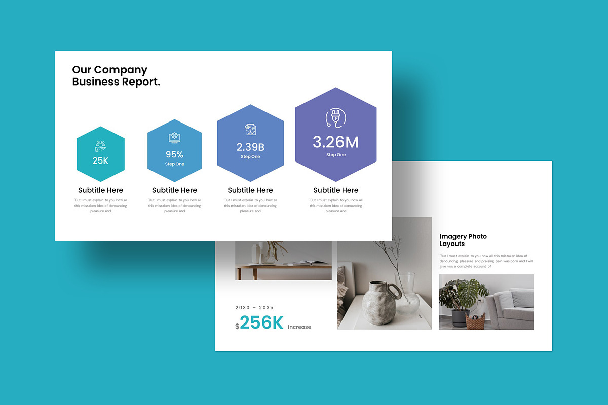 Business Report Presentation, a Presentation Template by evgenystudio