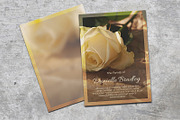 Funeral Thank You Card Vintage Roses, a Card Template by Final Tribute (Thumbnail 1 of 2)
