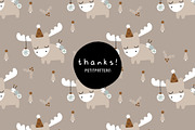 Elk Xmas, a Pattern Graphic by Muriel Petitpattern (Thumbnail 6 of 6)