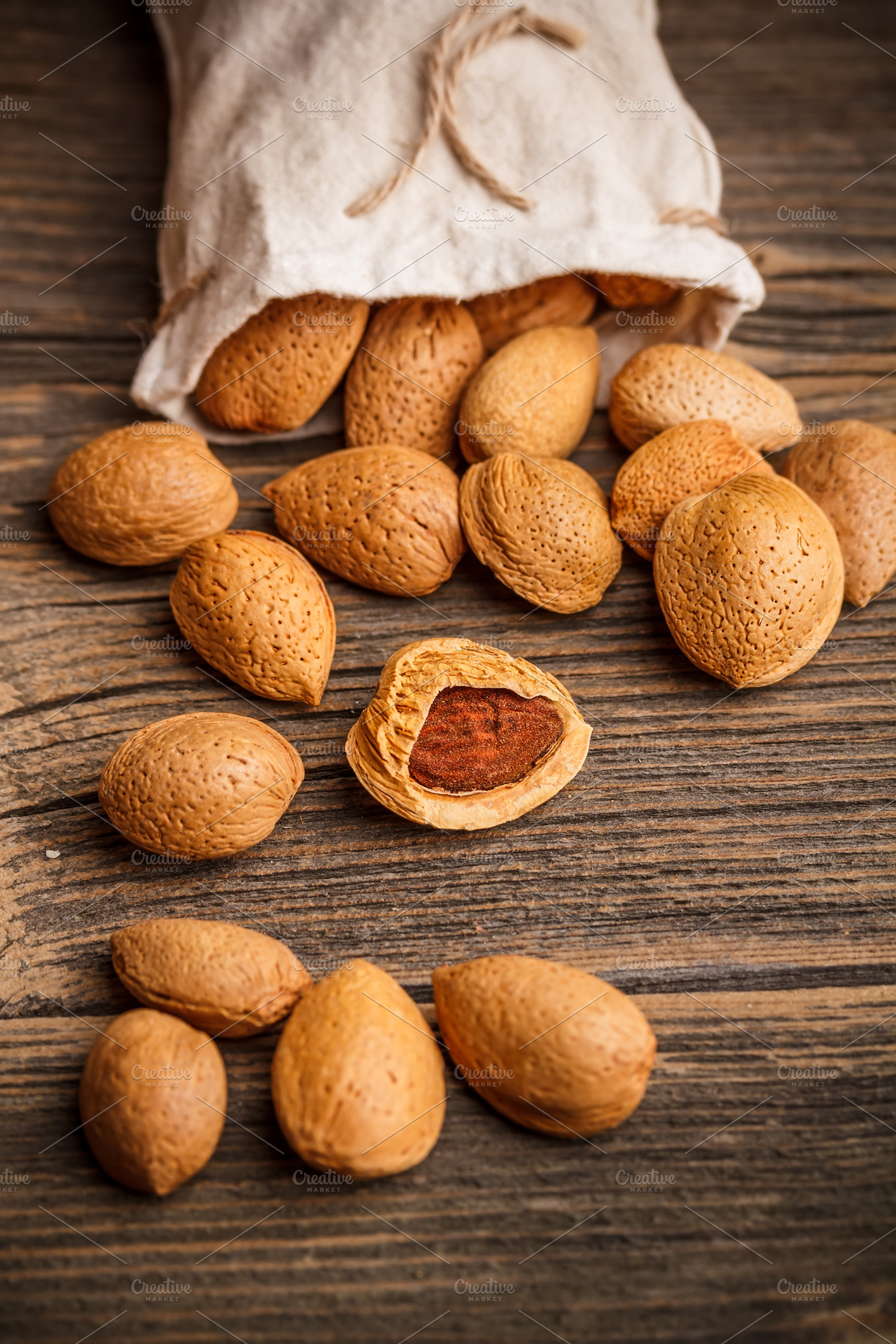 Almonds Stock Photo Containing Almonds And Background