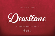 Dearllane Elegant Script, a Script Font by Basnistudio (Thumbnail 1 of 9)