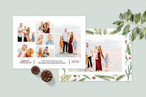 Christmas Photo Card Template -CD089