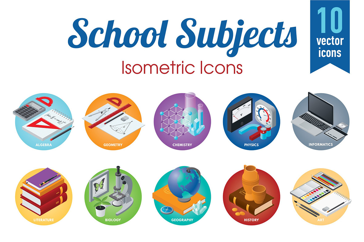 School subjects, an Icon by LunaSolvo
