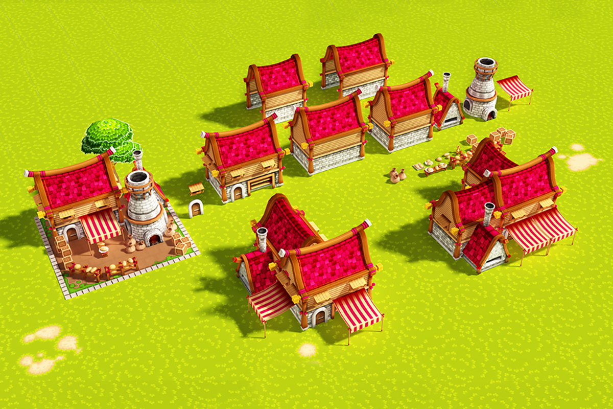 Medieval Town, an Architecture 3D Model by Souchenki (Photo 15 of 15)
