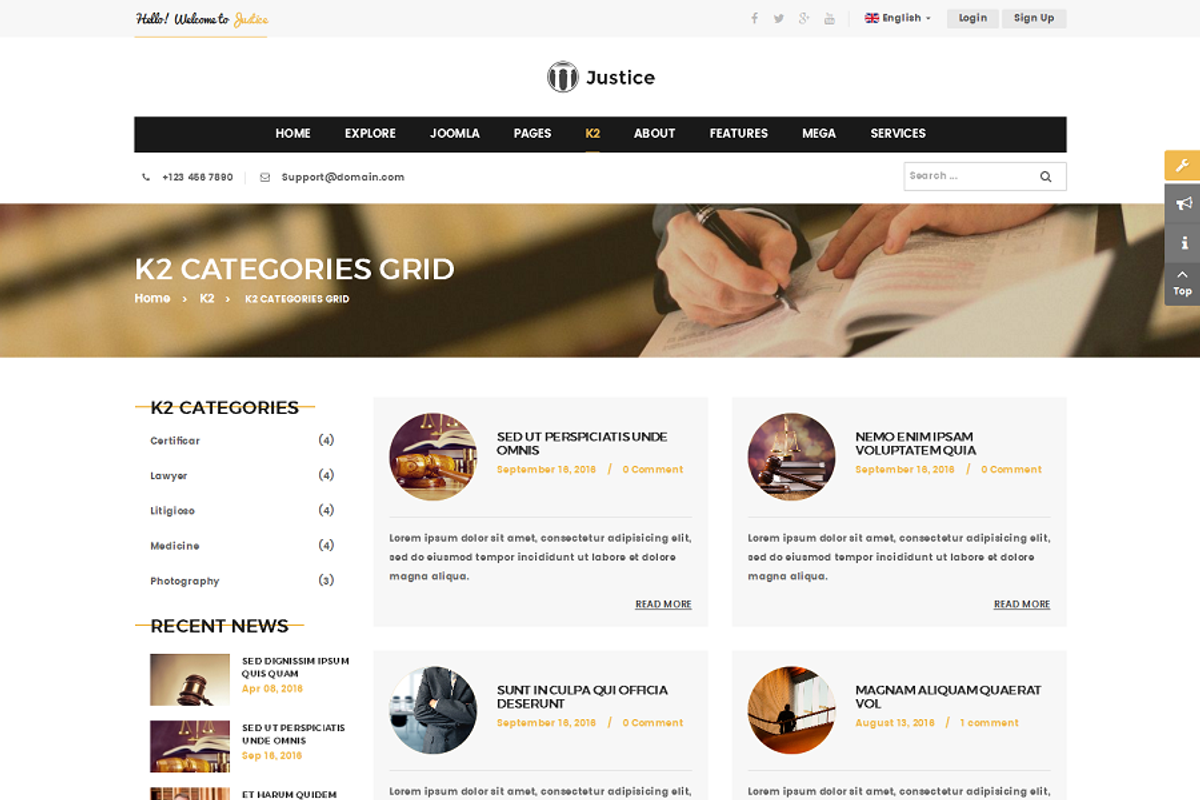 SJ Justice - Business Law Firm Theme, a Websites & App Template by SmartAddons (Photo 3 of 3)