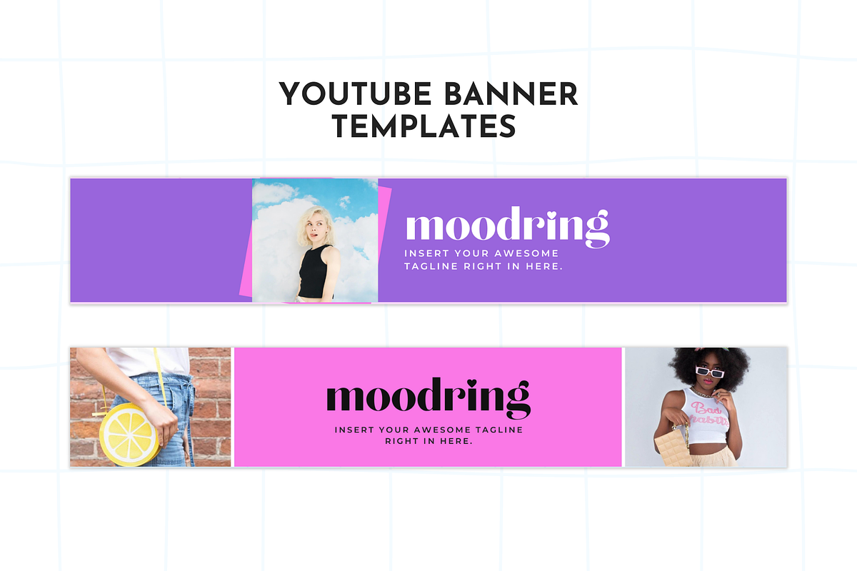 Bold YouTube Branding Kit for Canva, a Social Media Template by ltsdesigns (Photo 3 of 5)