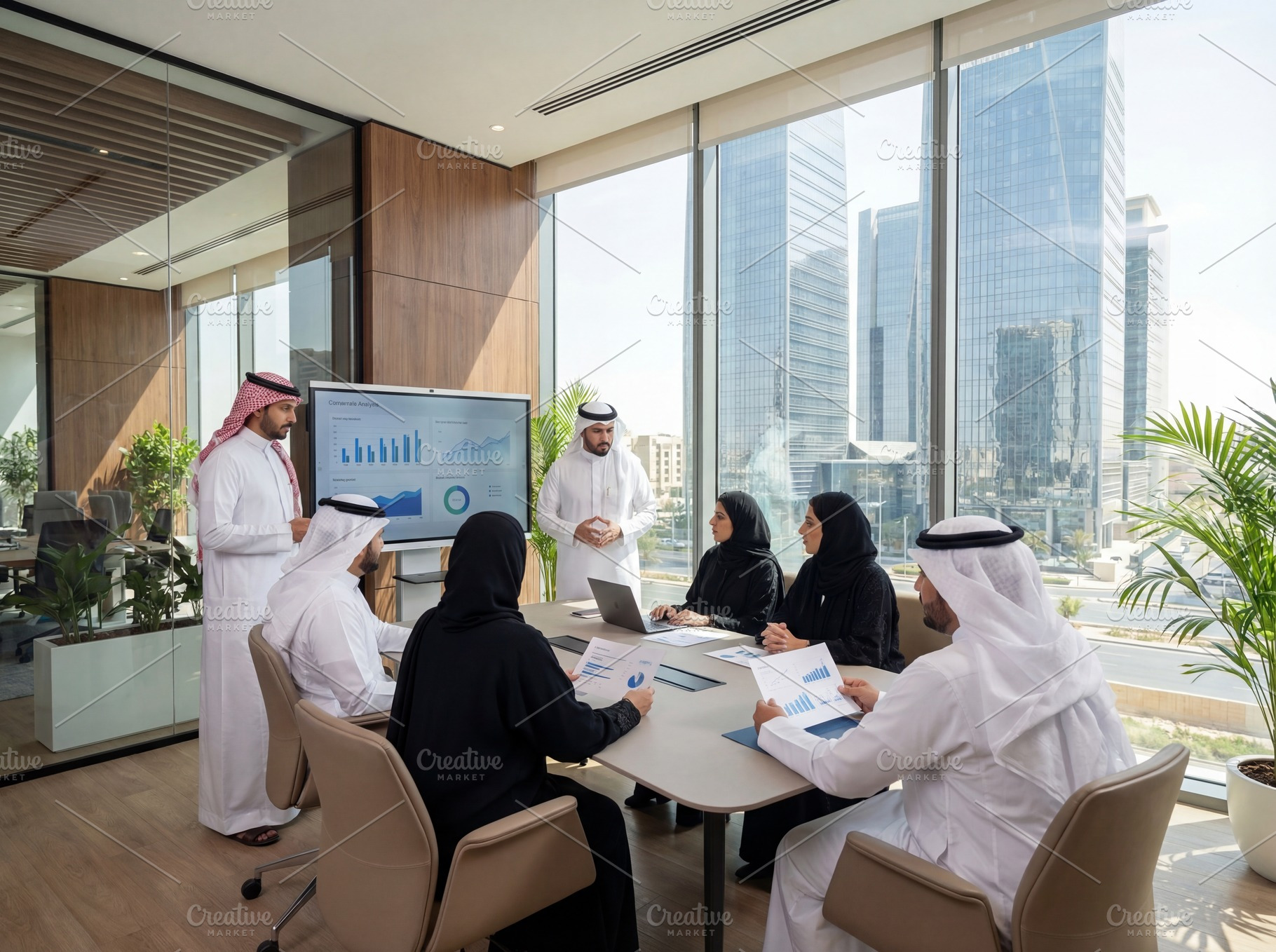Saudi Businessman Working on Office, a Business Photo by Taiffco