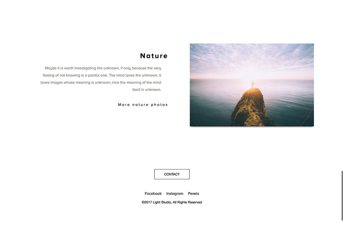 Light Studio - Portfolio, a HTML Template by Storytics (Photo 4 of 4)