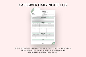 Printable Caregiver Forms PDF