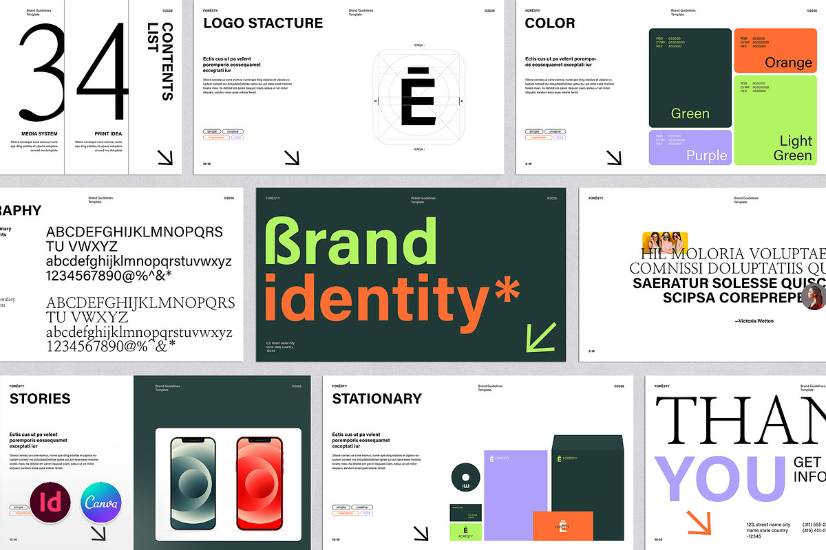 Brand Identity Guidelines Template, a Presentation Template by TemplatesForest (Photo 1 of 5)