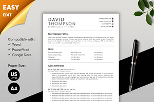 ATS Resume CV Word & Google Docs 24