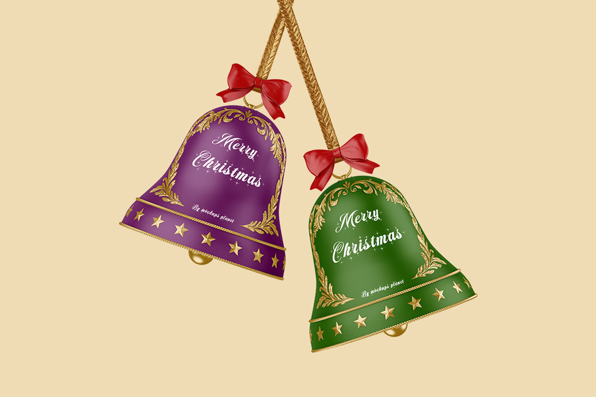 Christmas Bell Mockups, a Mockup by Mockups Planet (Photo 3 of 5)
