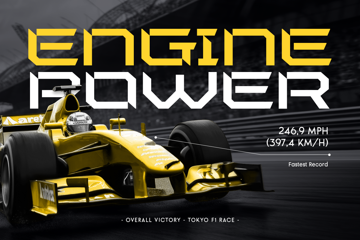 Noland - Sport Futuristic Font, a Sans Serif Font by Hamz Studio (Photo 6 of 12)