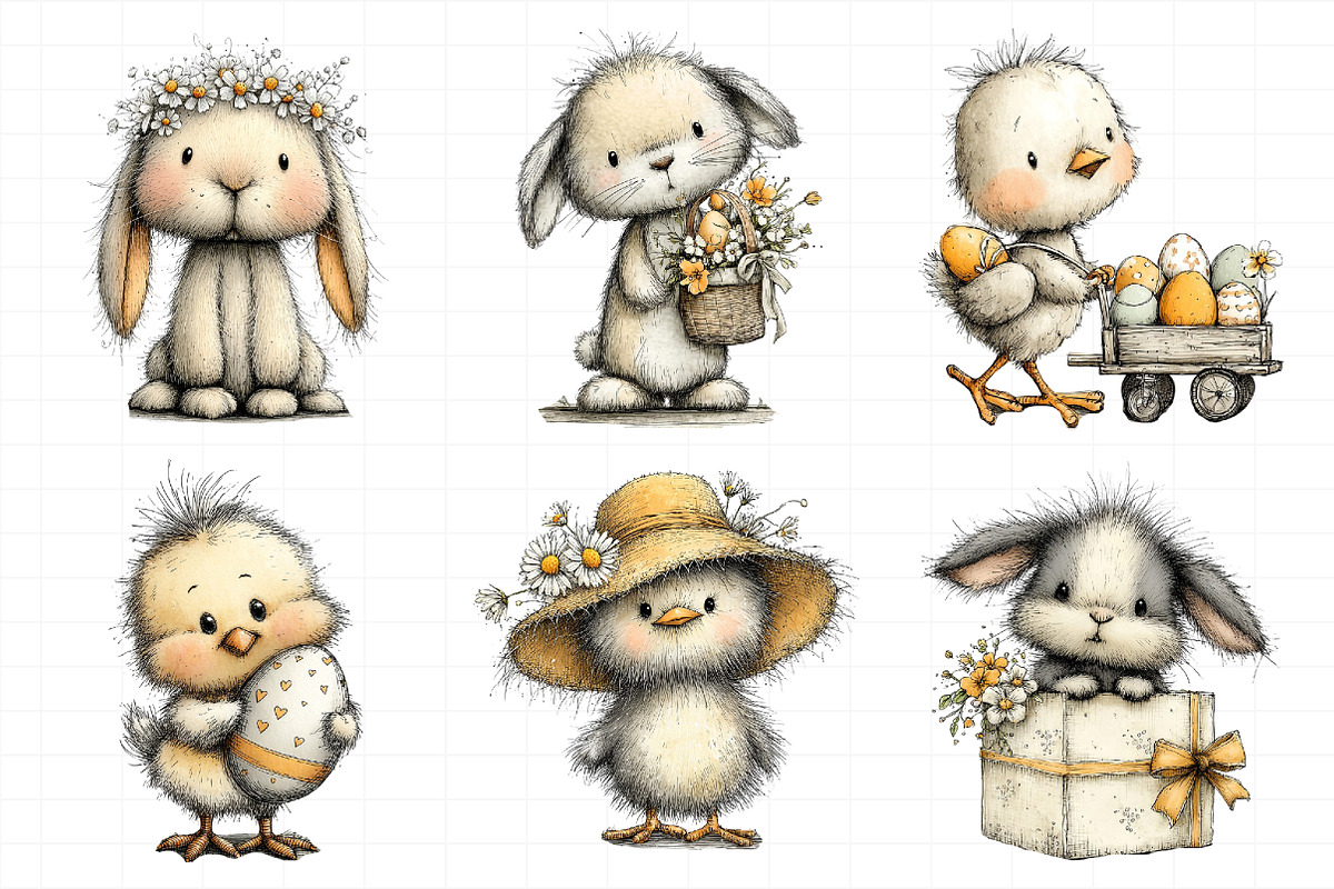 Easter Pink Bunny Clipart, an Illustration by Daily.Designs (Photo 8 of 8)