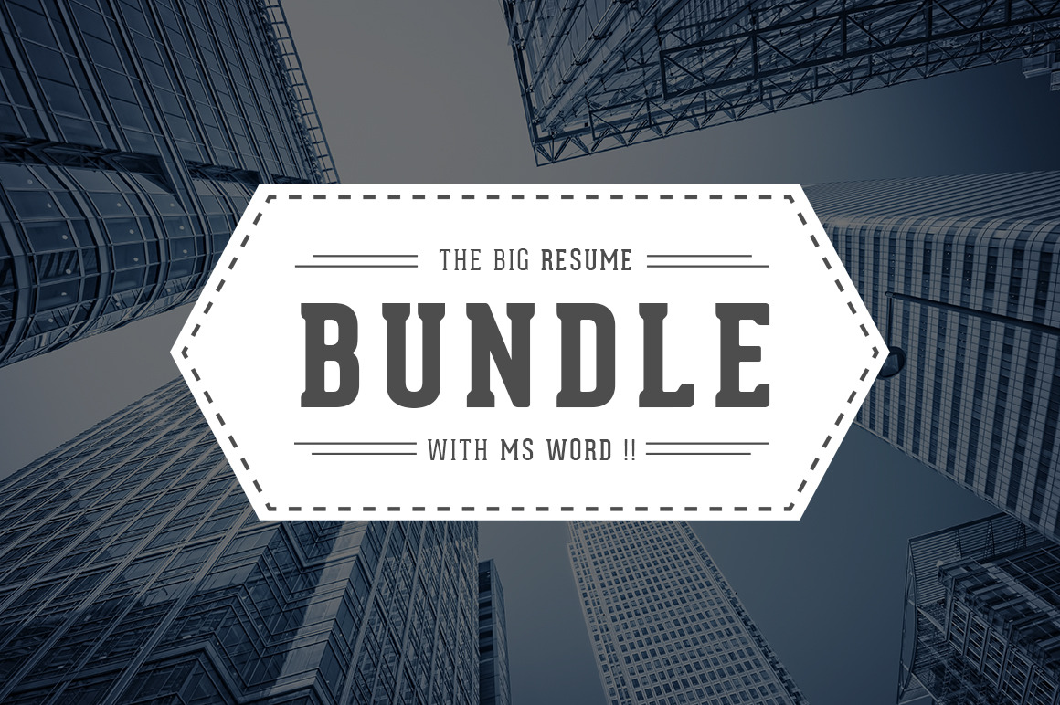 5 in 1 Resume/CV Bundle With MS Word, a Resume Template by SNIPESCIENTIST