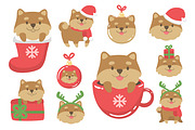 Puppy Christmas Set, an Animal Illustration by Imaginasty (Thumbnail 2 of 3)