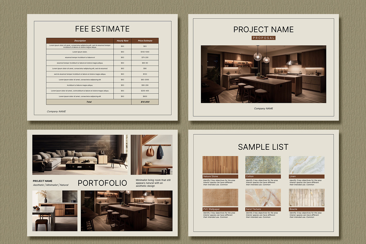 Interior Design Proposal Template, a Presentation Template by SKY CREATION (Photo 3 of 7)