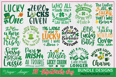 St. Patrick's day Svg Design Bundle