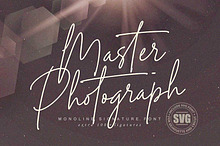 Master Photograph - Signature font