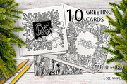 Christmas coloring pages, a Decorative Illustration by Ekaterina Glazkova (Thumbnail 4 of 7)