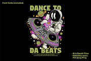 disk jockey astronaut in space, a Branding & Logo Template by Judsart (Thumbnail 1 of 3)