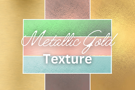Metallic Gold Texture Digital Paper, a Texture Graphic by UniqueMe