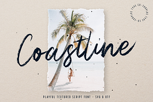 Coastline - Textured Script Font