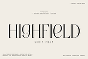 Highfield - Elegant Editorial Serif, a Serif Font by Only Fonts (Thumbnail 1 of 9)