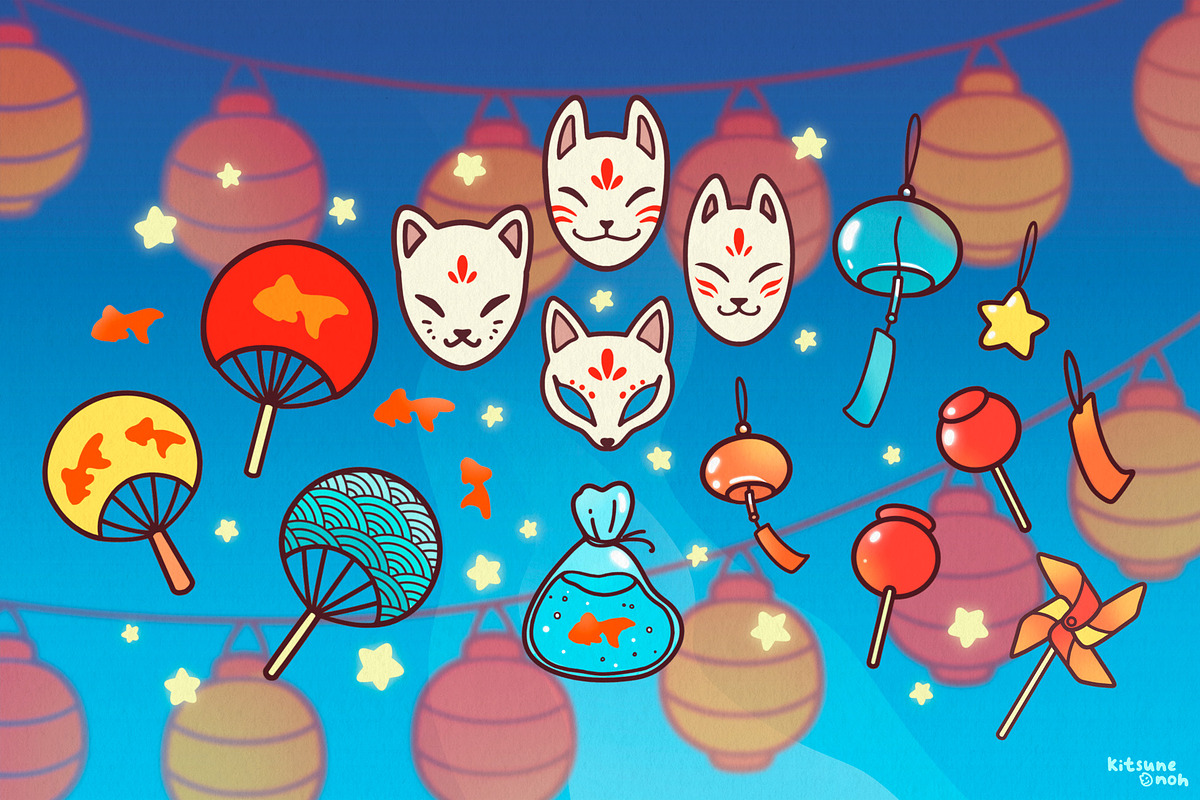 Japan Procreate Stamp, Tanabata Star, a Decorative Illustration by InkPrintsTattoo (Photo 4 of 9)