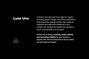 LUXE UNO - Modern Font Family, a Sans Serif Font by Designova® (Thumbnail 3 of 14)