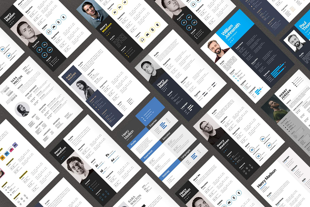 20 in 1 Resume Bundle, a Resume Template by Saman Osama (Photo 14 of 14)