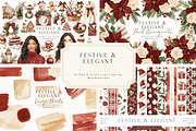 Elegant & Festive Collection, a Seasonal Illustration by PeDe Designs (Thumbnail 1 of 31)