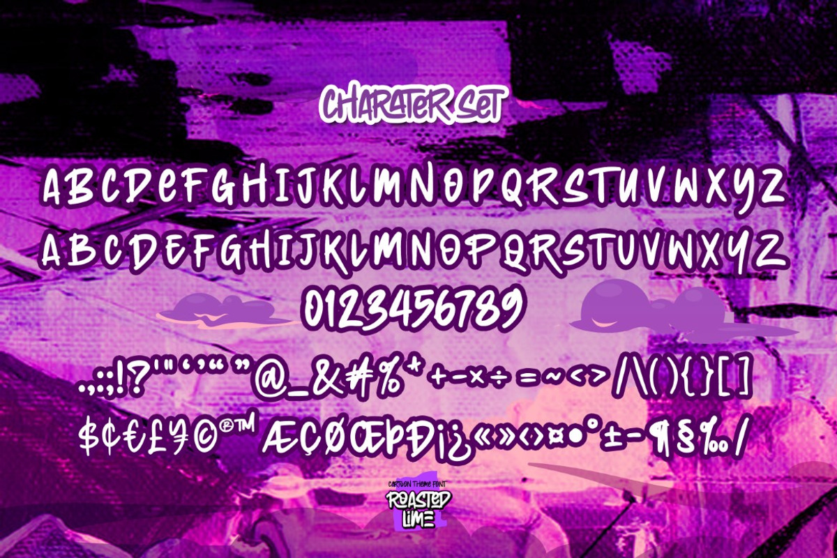 Roasted Lime - Cartoon Theme Font, a Font by Gassstype (Photo 7 of 8)