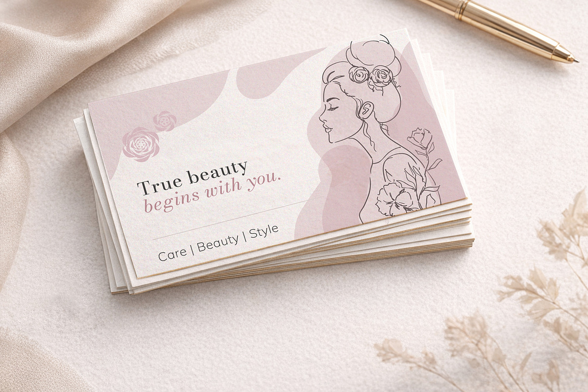 Beauty Business Card PSD Set, a Card Template by Elena Naumchenkova (Photo 3 of 3)