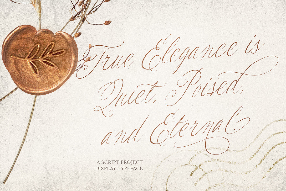 Les Bridgetise - Old Cursive Script, a Script Font by Sarid Ezra (Photo 3 of 9)