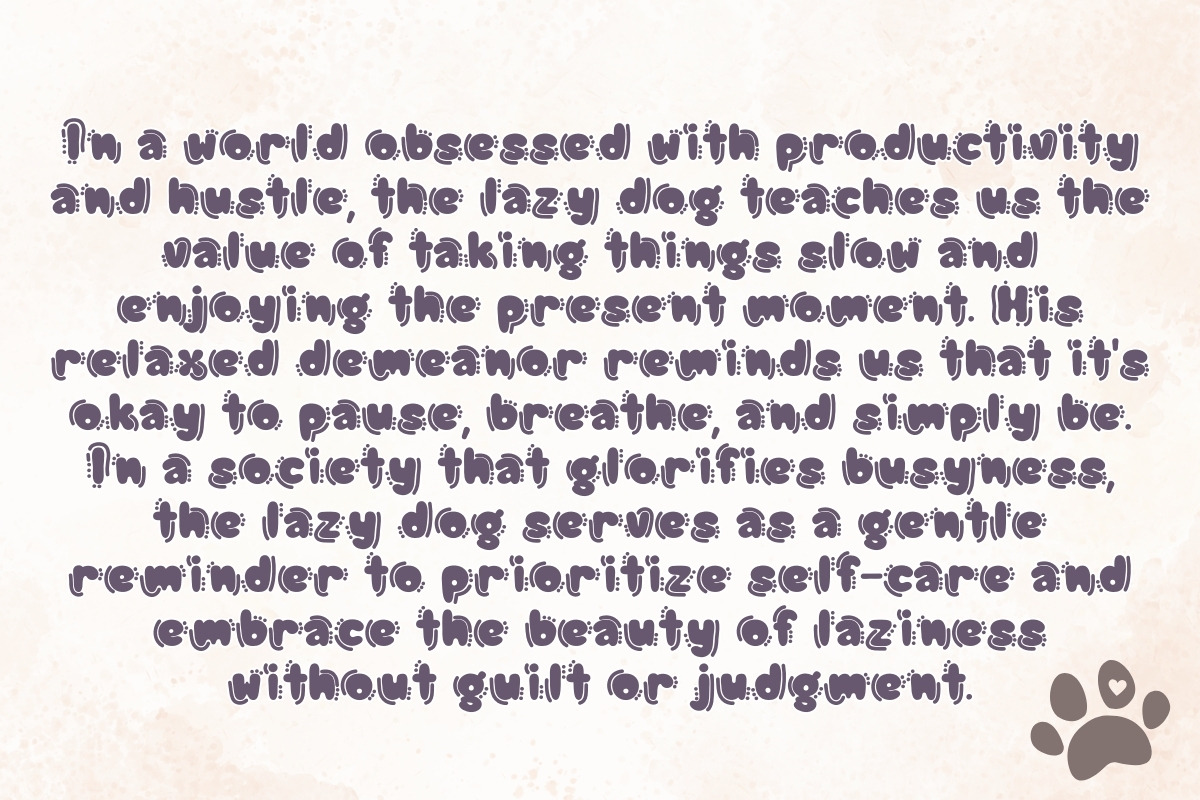 LAZY DOG - Handwritting, a Handwritten Font by Charmingbear59.design (Photo 4 of 5)