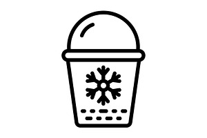 Constant container black icon, an Outline Icon by Creative priyanka