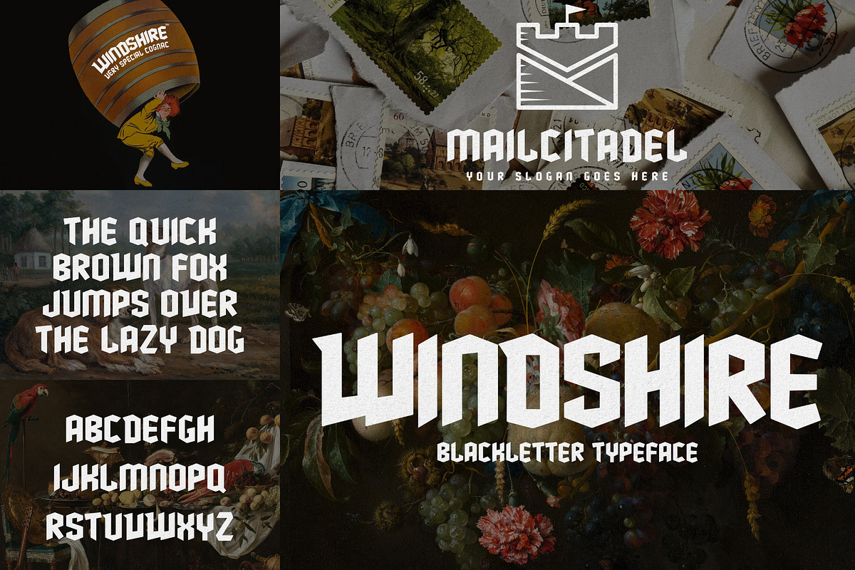 Old English Font Bundle - 25 Fonts!, a Blackletter Font by HipFonts (Photo 8 of 11)