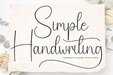 Simple Handwriting | Script Font