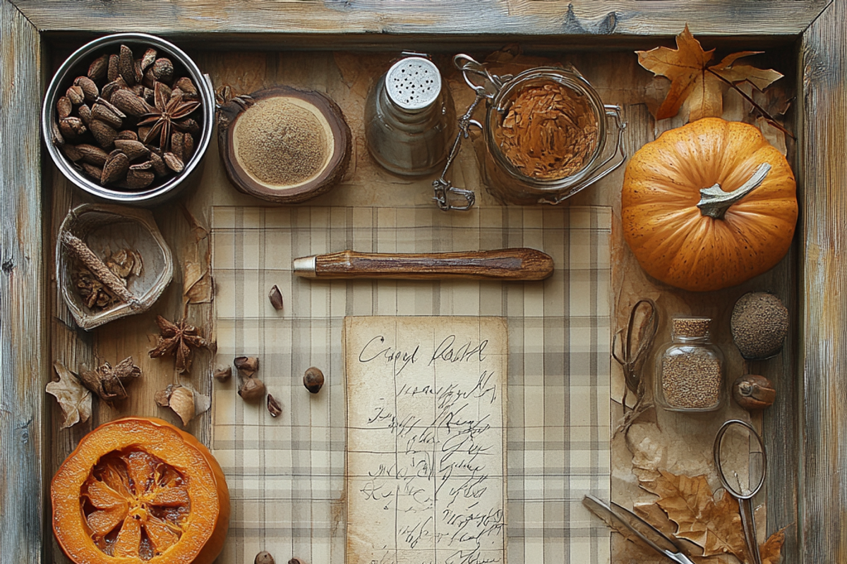 Autumn Spice Recipe Card, a Background Graphic by Printable Treasure (Photo 4 of 8)