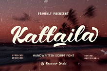 Kattaila a Handwritten Script Font