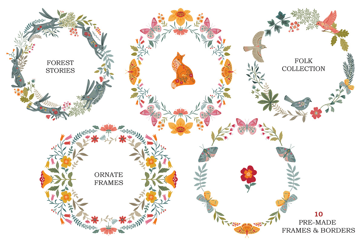 Forest Stories. Folk Collection, an Object Graphic by Molly art (Photo 5 of 17)